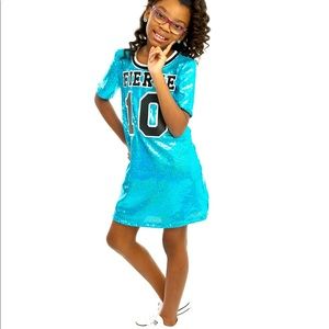 Customized girls Birthday sequined dress